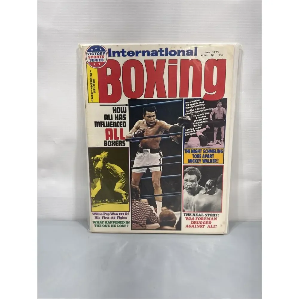 Vintage International Boxing Magazine Lot of 7 1972-1975 Forman Ali Frazier